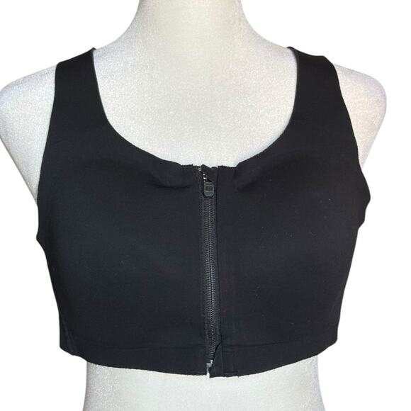 Lululemon Enlite Bra Women's 36C Black Front Zip Sports Running Fitness Work Out - Picture 2 of 8
